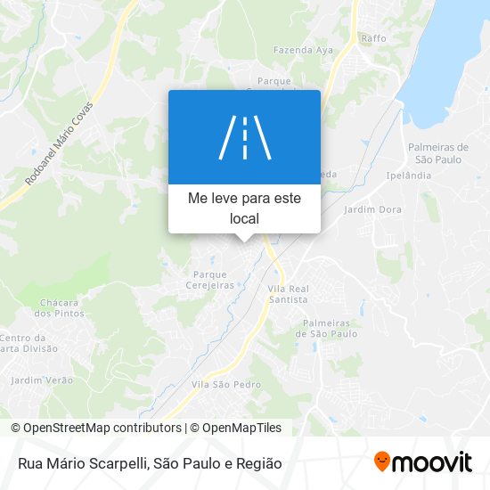 Rua Mário Scarpelli mapa