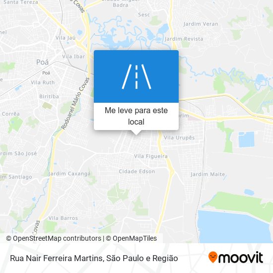 Rua Nair Ferreira Martins mapa