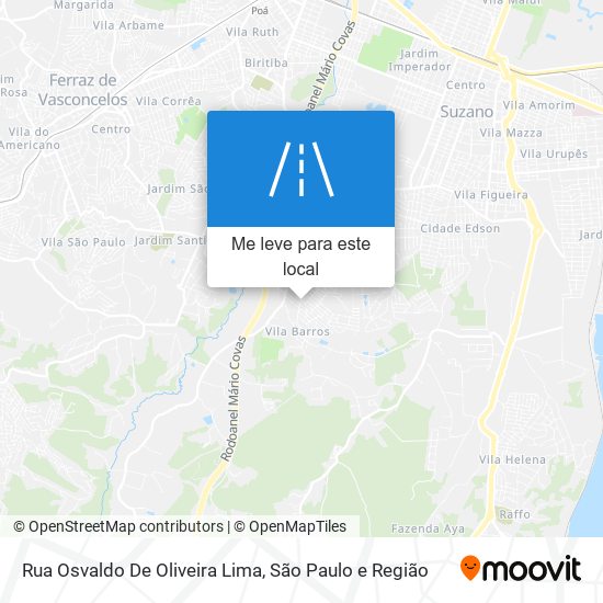 Rua Osvaldo De Oliveira Lima mapa