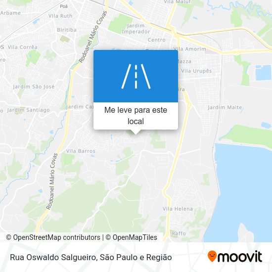 Rua Oswaldo Salgueiro mapa