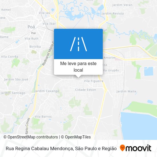 Rua Regina Cabalau Mendonça mapa
