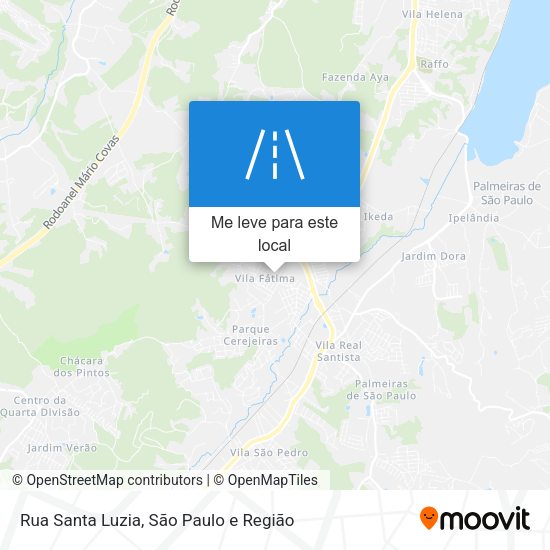 Rua Santa Luzia mapa