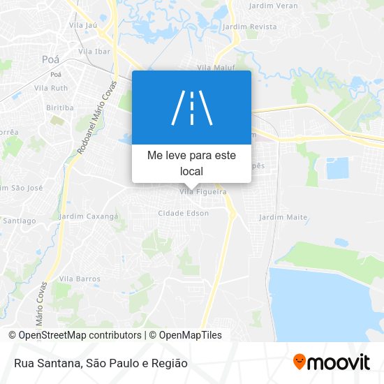 Rua Santana mapa
