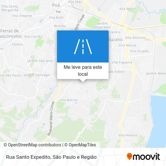 Rua Santo Expedito mapa