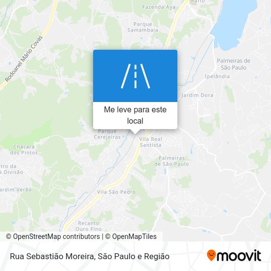Rua Sebastião Moreira mapa