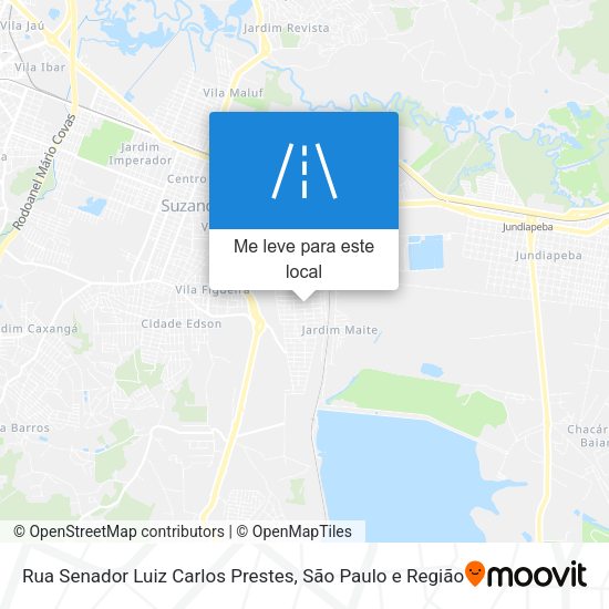 Rua Senador Luiz Carlos Prestes mapa