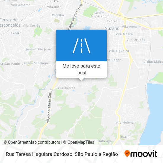 Rua Teresa Haguiara Cardoso mapa