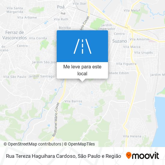 Rua Tereza Haguihara Cardoso mapa