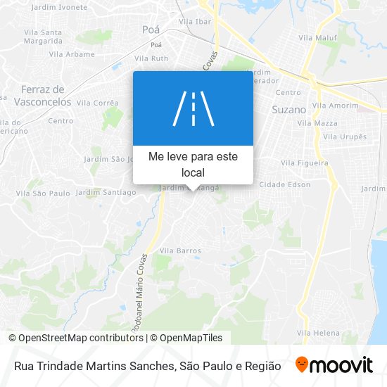 Rua Trindade Martins Sanches mapa