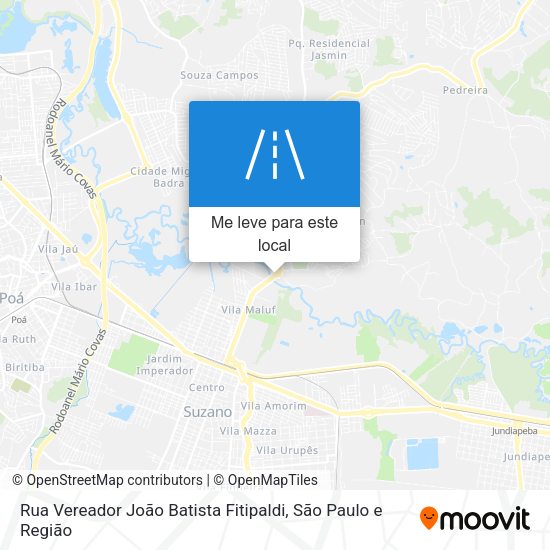 Rua Vereador João Batista Fitipaldi mapa