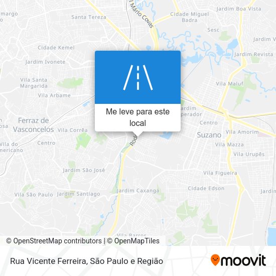 Rua Vicente Ferreira mapa