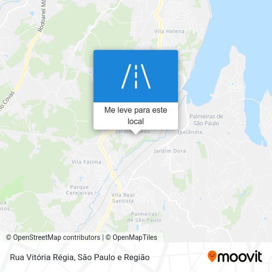 Rua Vitória Régia mapa