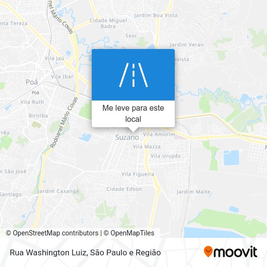 Rua Washington Luiz mapa