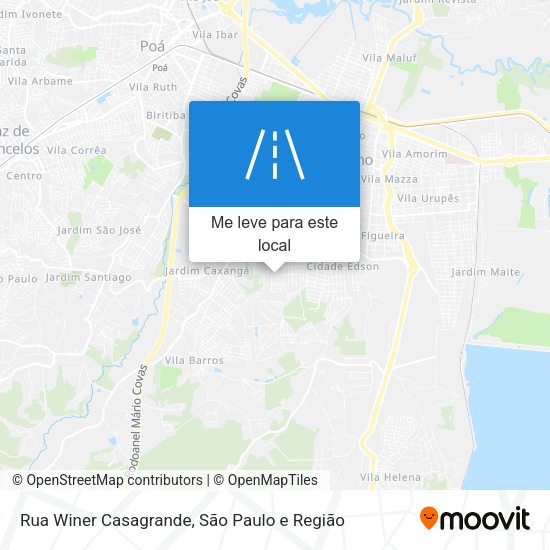 Rua Winer Casagrande mapa