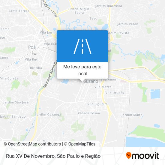 Rua XV De Novembro mapa