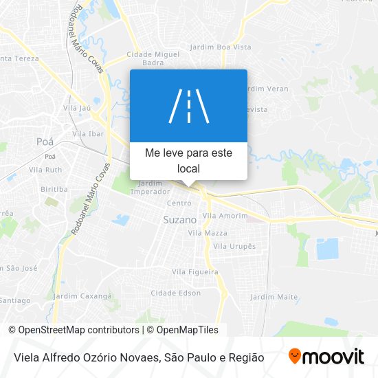 Viela Alfredo Ozório Novaes mapa