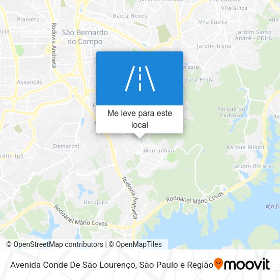 Avenida Conde De São Lourenço mapa