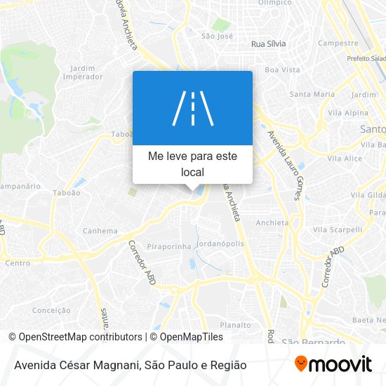 Avenida César Magnani mapa