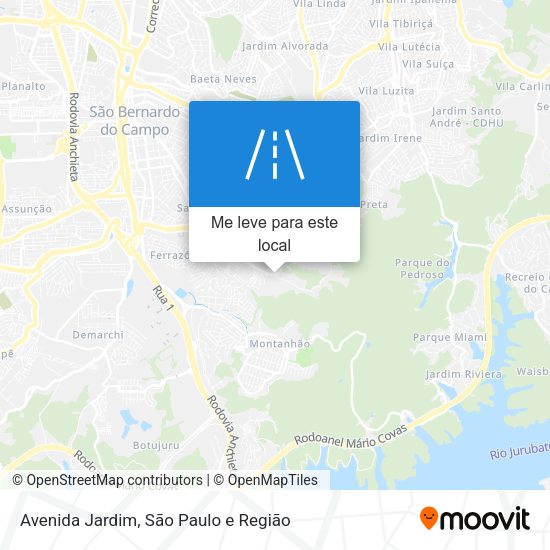 Avenida Jardim mapa