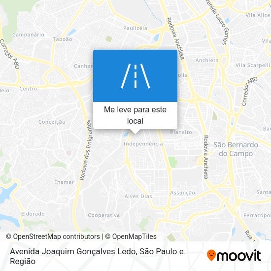 Avenida Joaquim Gonçalves Ledo mapa
