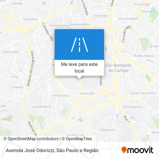 Avenida José Odorizzi mapa