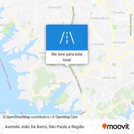 Avenida João De Barro mapa