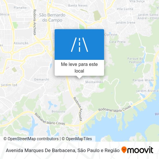 Avenida Marques De Barbacena mapa