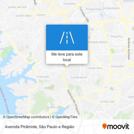 Avenida Pirâmide mapa