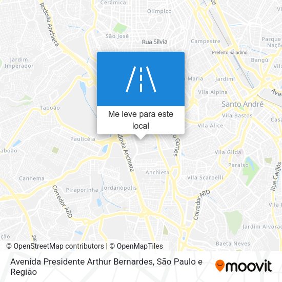 Avenida Presidente Arthur Bernardes mapa