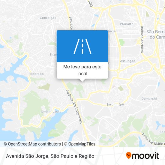 Avenida São Jorge mapa