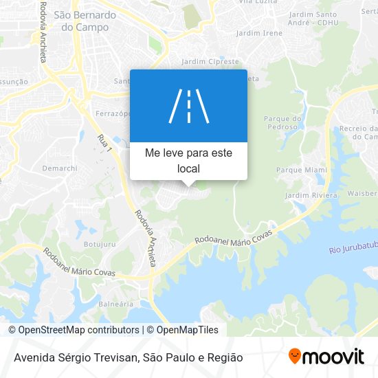 Avenida Sérgio Trevisan mapa