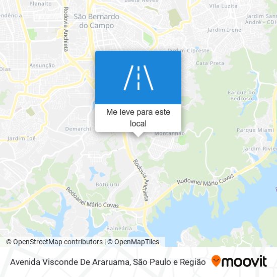 Avenida Visconde De Araruama mapa