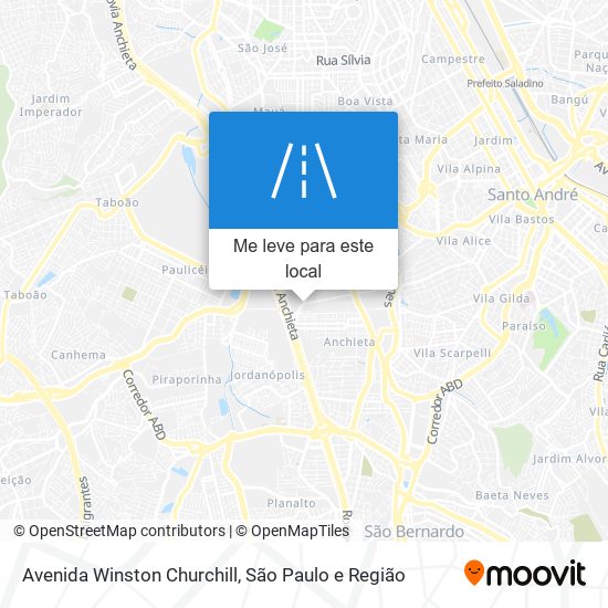 Avenida Winston Churchill mapa