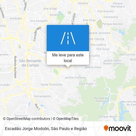 Escadão Jorge Modolin mapa