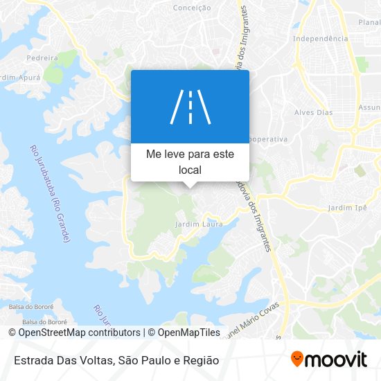 Estrada Das Voltas mapa