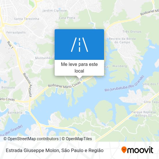 Estrada Giuseppe Molon mapa