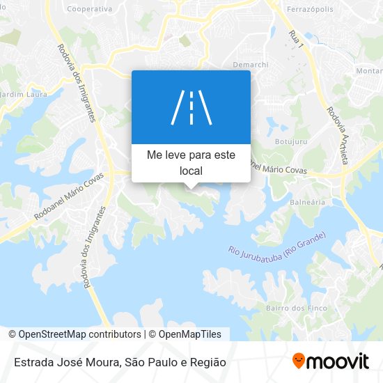 Estrada José Moura mapa
