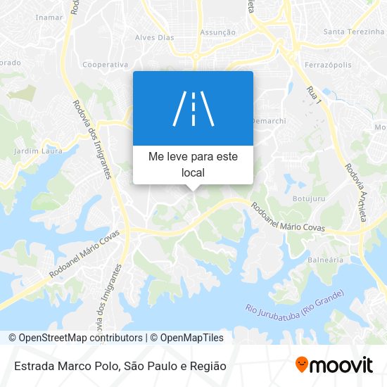 Estrada Marco Polo mapa