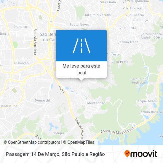 Passagem 14 De Março mapa