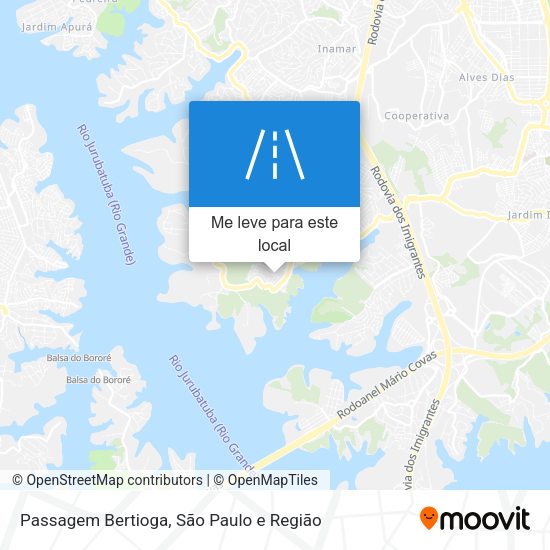 Passagem Bertioga mapa
