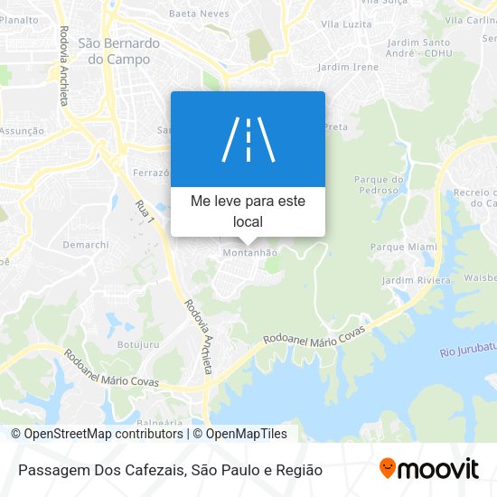 Passagem Dos Cafezais mapa