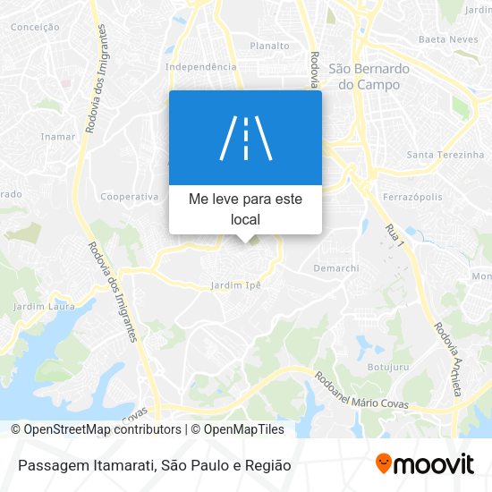 Passagem Itamarati mapa