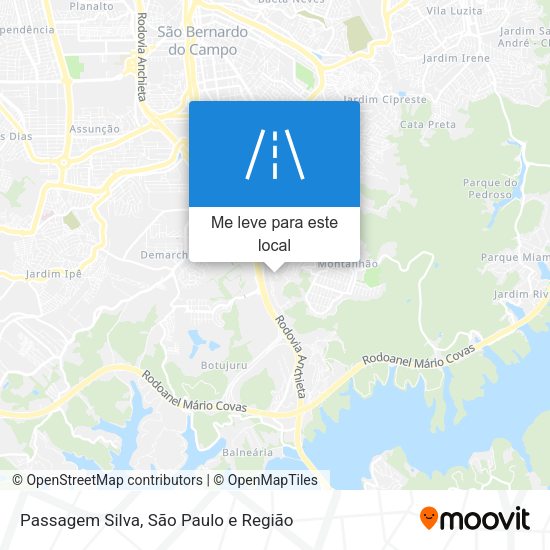 Passagem Silva mapa