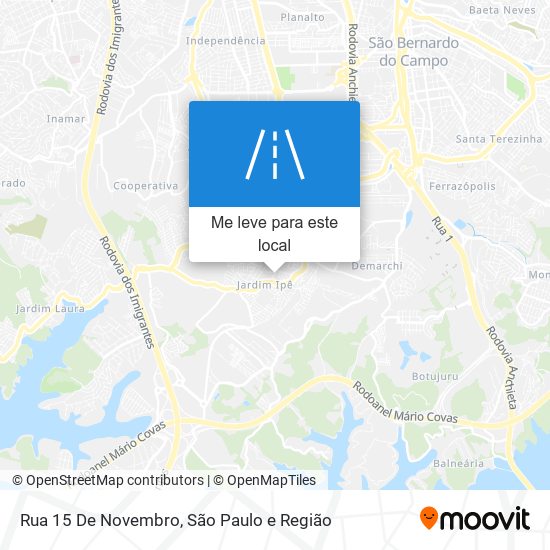 Rua 15 De Novembro mapa