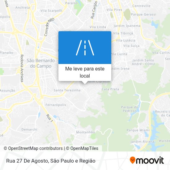 Rua 27 De Agosto mapa