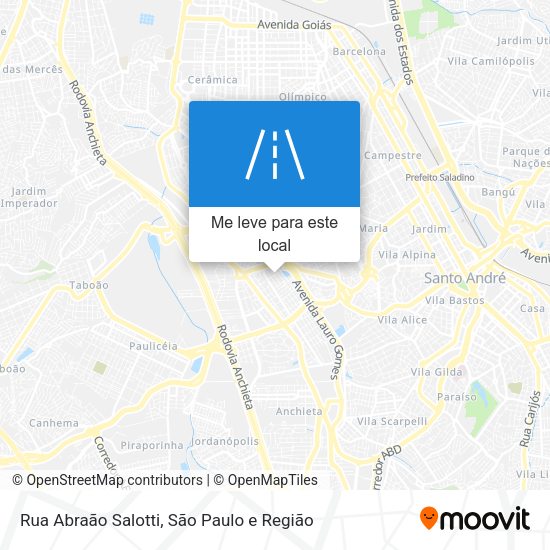 Rua Abraão Salotti mapa