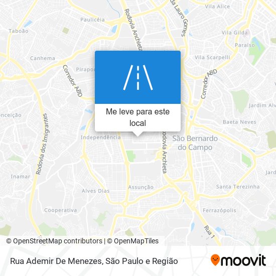 Rua Ademir De Menezes mapa