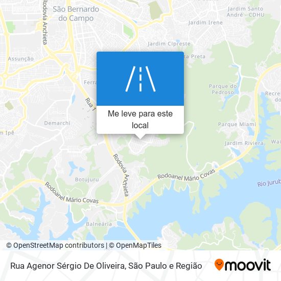 Rua Agenor Sérgio De Oliveira mapa