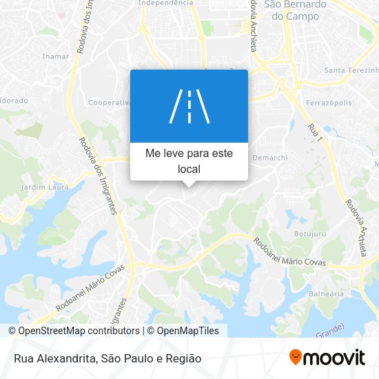 Rua Alexandrita mapa