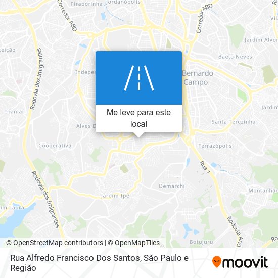 Rua Alfredo Francisco Dos Santos mapa